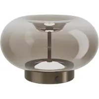 Eglo LED-bordlampe OPTICA 1, bronse/brun, Ø 25 cm, CCT