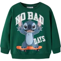 Name it Collegegenser - NmmAlonso - Stitch - Evergreen - - 4 år (104) - Collegegenser