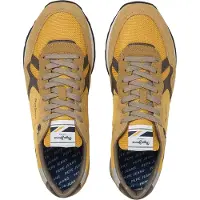 Pepe Jeans for man. PMS400050 Brit League yellow sneakers (44), Fabric, Flat, Laces, Casual