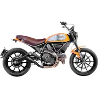 Leovince Lv-10 Full Black Ducati Scrambler 800 Icon/classic 15-16 Ikke-godkjent Lyddemper