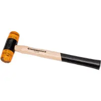 Peddinghaus plastikhammer - 330 g, Ø32 mm, gul plast, 5034.02 3/32
