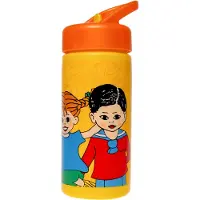 Peppi Pitkätossu Pippi Langstrømpe drikkeflaske - med sugerør - 410 ml