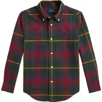 Ralph Lauren Skjorte - Green/Rød Multi - - 7 år (122) - Skjorte