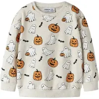 Name It Mini Collegegenser - NmnOvar - Peyote Melange - - 6 år (116) - Collegegenser
