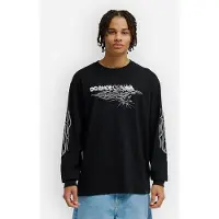 Dc-shoes Side Flame Langermet T-skjorte svart