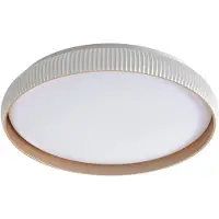 LINDBY LED-taklampe Jovian, hvit, Ø 40 cm, CCT, dimbar