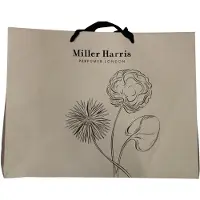 Miller Harris tekstilt bag, grå, 46 x 36 x 15 cm
