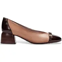 Hispanitas for woman. BHI264922 Brown Varsovia Leather Shoes (40), 1 to 3 cm, None, Classic