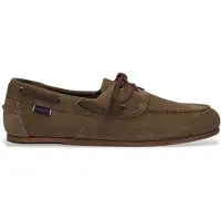 Sebago for woman. 77124HW Owen Leather Moccasins taupe (37), Flat, Laces, Casual, Classic
