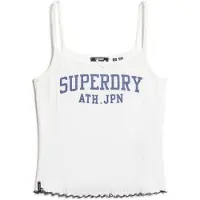 Superdry Ath Ess Graphic Pointele Ermeløs T-skjorte