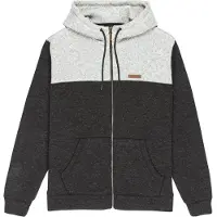 Quiksilver Keller Block Hettegenser med glidelås svart