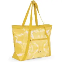 Milan Lava yellow handle-/shopperbag
