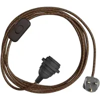 Creative Cables Snakebis Zig-zag Shade Ready E14 Lampeholder Med Ledning