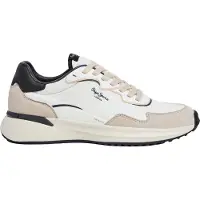 Pepe Jeans for man. PMS600022 Bampton Club shoes white (41), Flat, Laces, Casual
