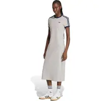 Adidas Originals 3 Stripes Slim Kortermet Midi-kjole