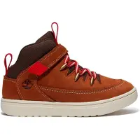 Timberland unisex for kids. TB0A2P4XA4H1 Brown Lisbon Street leather trainers (32), Flat, Laces, Velcro, Casual, children's fashion