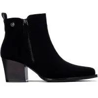 Xti for woman. 14610303-ANTRACITA Black ankle boots 146103 (37), 5 to 8 cm, Zip, Casual