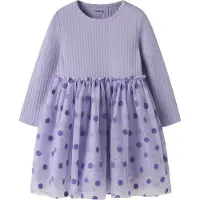 Name it Kjole - Tulle - NmfNagina - Arvestykke Lilac - - 6 år (116) - Kjole