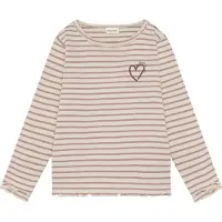 Minymo Genser - Rib - Fawn - - 8 år (128) - Genser