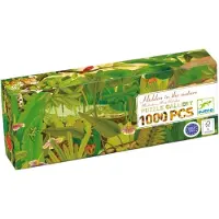 Djeco Puslespill - 1000 Brikker - 97x33 cm - Naturens hemmelighe - - OneSize - Puslespill