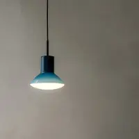 Grupa Products pendellampe Onda, blå, Ø 17 cm, glass, GU10