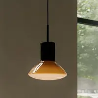 Grupa Products pendellampe Onda, oker, Ø 17 cm, glass, GU10