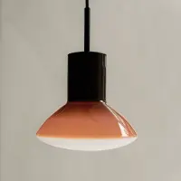 Grupa Products pendellampe Onda, ferskenfarget, Ø 17 cm, glass, GU10