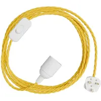 Creative Cables Snakebis Twisted E27 Lampeholder Med Ledning