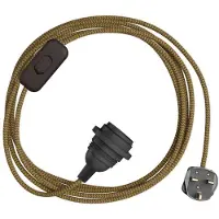Creative Cables Snakebis Zig-zag Shade Ready E14 Lampeholder Med Ledning