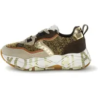 Voile Blanche for woman. 2017475 Club105 beige Leather Sneakers (36), 3 to 5 cm, Laces, Casual