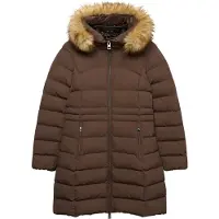 Superdry Faux Fur Fuji Mid Length Jakke