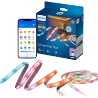 Philips Smart Lighting RGBIC LED-strip, 20 m, Smartstripelys, Wi-Fi/Bluetooth, Hvit, Wi-Fi 4 (802.11n), 802.11b, 802.11g, LED, Plast