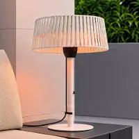 LUCANDE varmestråler Pyravo, beige, aluminium, 70 cm, IP44