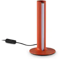Ideal Lux LED-bordlampe Dorica, oransje, høyde 25 cm