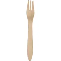 Abena Gaffel, Gastro, 18,2cm, brun, birketræ - (20 stk.)