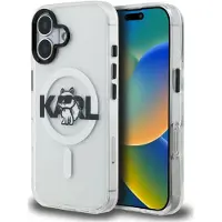 Karl Lagerfeld IML Choupette Sketch Logo MagSafe iPhone 16-etui – gjennomsiktig