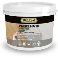 Trip Trap panelmaling hvit 4,0 L vannbasert, inneklimasertifisert