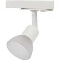 SOLAR PLUS Vento Blow Glas Spot med GU10 og 1-Faset adapter i hvid