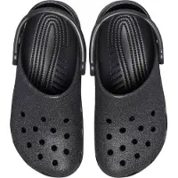 Crocs Sandaler - Classic+ Glitter Tresko - Black Glitter - - 38/39 - Sandals