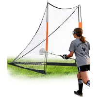 Vevor Lacrossemål, 6' x 6' Lacrossenett, Bærbart Lacrossemål med Bæreveske, Glassfiberstang Lacrosse-treningsutstyr for Hage, Enkelt Oppsett av College-mål, Perfekt for Ungdoms- og Voksentrening