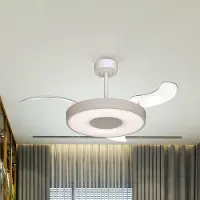Mantra-Iluminacion Smart LED-takvifte Coin Mini, beige/hvit, DC, stillegående