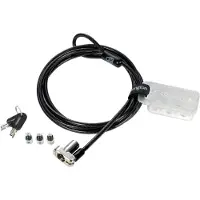 Kensington Universal 3-in-1 Keyed Laptop Lock - Standard Keyed - Sikkerhetskabellås - 1.8 m