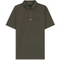BOSS for man. 50570012 Paddytech green polo (3XL), Casual, Sport, Polyester, Short sleeve