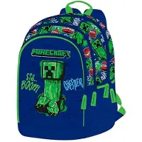 Toybags Creeper Minecraft Primary 44x32x20 Cm 28l Ryggsekk
