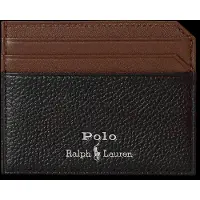 Ralph Lauren for man. 405P16324002 Two-tone black leather card holder (OSFA), Casual