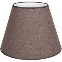 Duolla Lampeskjerm «Cone», brun, høyde 30 cm, tekstil