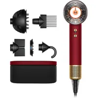 Dyson Supersonic Nural-hårføner Straight+Wavy (Red Velvet/Gold)