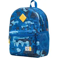 Herschel Heritage barnesekk - Abstrakt klossemønster, blå 5010429