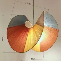 Kare Sella hengelampe, beige, bomull/stål, G9