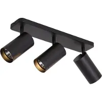 QAZQA Moderne taklampe sort 3-lys GU10 70mm - Jeana Luxe